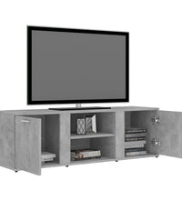 TV-Schrank Betongrau 120x34x37 cm Holzwerkstoff