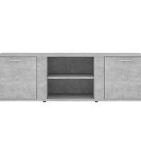 TV-Schrank Betongrau 120x34x37 cm Holzwerkstoff