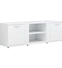 TV-Schrank Hochglanz-Weiß 120x34x37 cm Holzwerkstoff