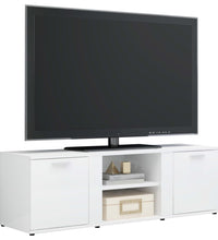 TV-Schrank Hochglanz-Weiß 120x34x37 cm Holzwerkstoff