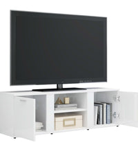 TV-Schrank Hochglanz-Weiß 120x34x37 cm Holzwerkstoff