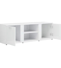 TV-Schrank Hochglanz-Weiß 120x34x37 cm Holzwerkstoff