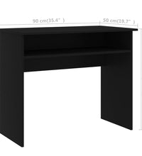 Schreibtisch Schwarz 90x50x74 cm Holzwerkstoff