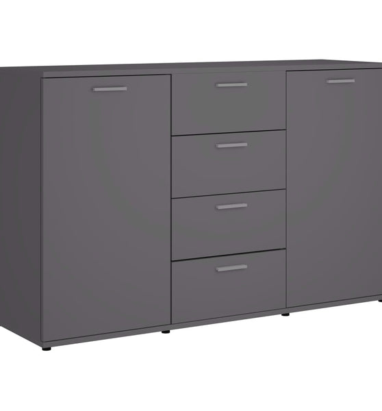 Sideboard Grau 120x35,5x75 cm Holzwerkstoff