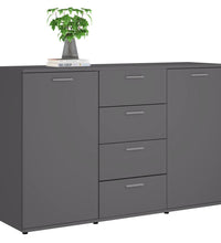 Sideboard Grau 120x35,5x75 cm Holzwerkstoff