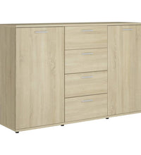 Sideboard Sonoma-Eiche 120x35,5x75 cm Holzwerkstoff