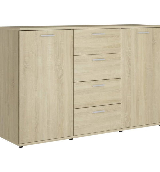 Sideboard Sonoma-Eiche 120x35,5x75 cm Holzwerkstoff