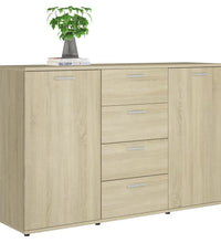 Sideboard Sonoma-Eiche 120x35,5x75 cm Holzwerkstoff