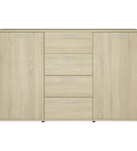 Sideboard Sonoma-Eiche 120x35,5x75 cm Holzwerkstoff