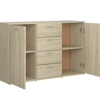 Sideboard Sonoma-Eiche 120x35,5x75 cm Holzwerkstoff