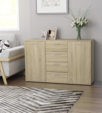 Sideboard Sonoma-Eiche 120x35,5x75 cm Holzwerkstoff