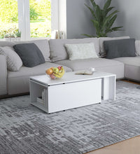 Couchtisch Weiß 150x50x35 cm Holzwerkstoff