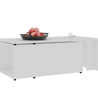 Couchtisch Weiß 150x50x35 cm Holzwerkstoff