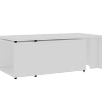 Couchtisch Weiß 150x50x35 cm Holzwerkstoff