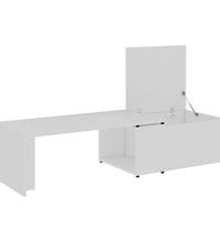 Couchtisch Weiß 150x50x35 cm Holzwerkstoff