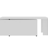 Couchtisch Weiß 150x50x35 cm Holzwerkstoff