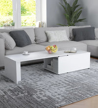 Couchtisch Weiß 150x50x35 cm Holzwerkstoff