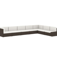 Modulares 2-Sitzer-Sofa Poly Rattan Schwarz
