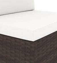 Modulares Sofa-Eckteil mit Armlehne (links) Poly Rattan Braun