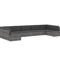Modulares Sofa-Eckteil mit Armlehne (links) Poly Rattan Braun