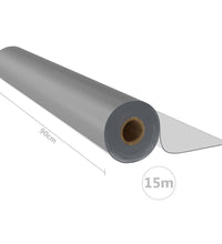 Tischfolie-Rolle Matt 0,9x15 m 2 mm PVC