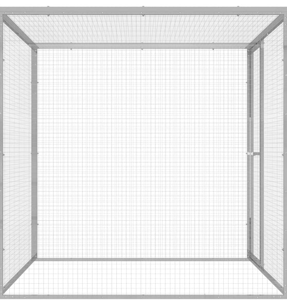 Katzenkäfig 1,5x1,5x1,5 m Verzinkter Stahl