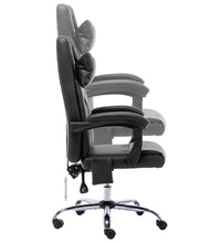 Massage-Bürostuhl Schwarz Kunstleder
