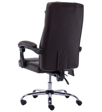 Massage-Bürostuhl Braun Kunstleder