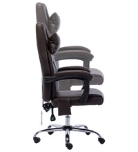 Massage-Bürostuhl Braun Kunstleder