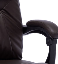 Massage-Bürostuhl Braun Kunstleder
