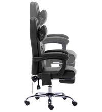 Massage-Bürostuhl Schwarz Kunstleder