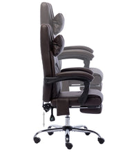 Massage-Bürostuhl Braun Kunstleder