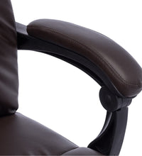 Massage-Bürostuhl Braun Kunstleder