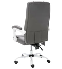 Massage-Bürostuhl Grau Kunstleder