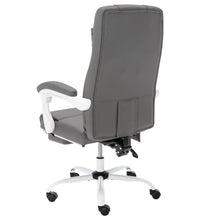 Massage-Bürostuhl Grau Kunstleder