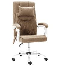 Massage-Bürostuhl Taupe Stoff