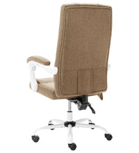 Massage-Bürostuhl Taupe Stoff