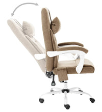 Massage-Bürostuhl Taupe Stoff