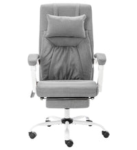Massage-Bürostuhl Grau Stoff