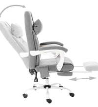 Massage-Bürostuhl Grau Stoff