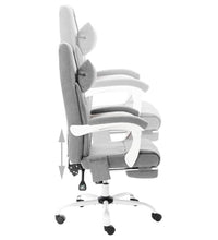 Massage-Bürostuhl Grau Stoff