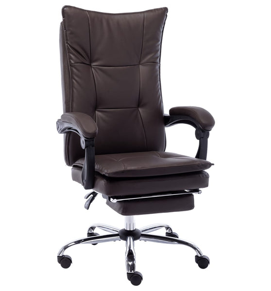 Bürostuhl Braun Kunstleder