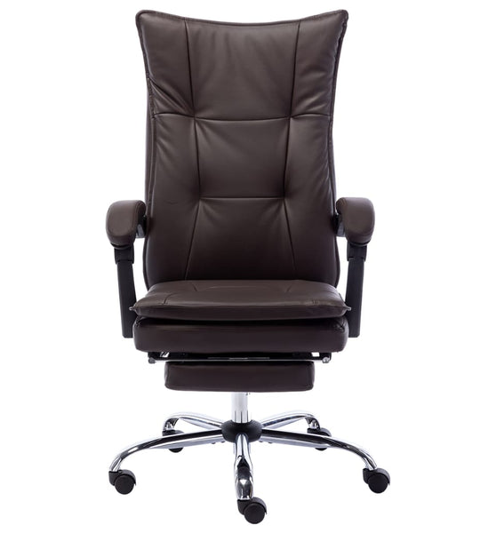 Bürostuhl Braun Kunstleder