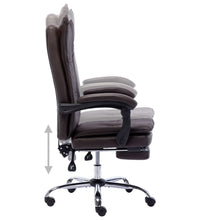 Bürostuhl Braun Kunstleder