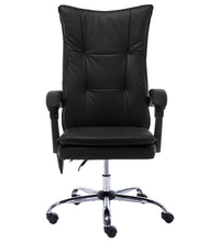 Massage-Bürostuhl Schwarz Kunstleder