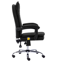 Massage-Bürostuhl Schwarz Kunstleder
