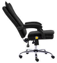 Massage-Bürostuhl Schwarz Kunstleder