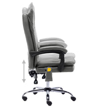 Massage-Bürostuhl Anthrazit Kunstleder