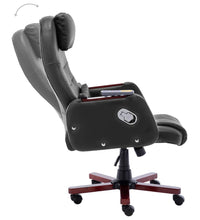 Massage-Bürostuhl Schwarz Kunstleder