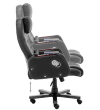 Massage-Bürostuhl Schwarz Kunstleder